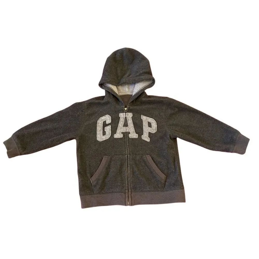 Baby Gap Toddler Fleece Full Zip Hoodie Sweatshirt Sz 5 Years
